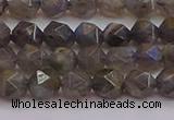 CLB972 15.5 inches 8mm faceted nuggets labradorite gemstone beads