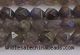 CLB973 15.5 inches 10mm faceted nuggets labradorite gemstone beads