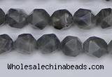 CLB986 15.5 inches 6mm faceted nuggets labradorite beads wholesale