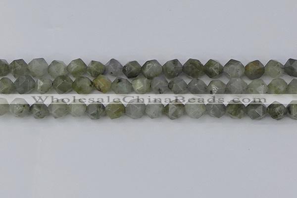 CLB995 15.5 inches 12mm faceted nuggets labradorite gemstone beads