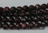 CLD101 15.5 inches 6mm faceted round leopard skin jasper beads