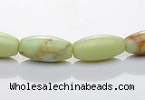 CLE05 16 inch 6*12mm lemon turquoise rice stone beads Wholesale