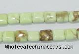 CLE38 15.5 inches 8*8mm square lemon turquoise beads wholesale