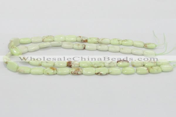 CLE41 15.5 inches 10*14mm rectangle lemon turquoise beads wholesale