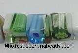 CLG532 16 inches 8*8mm cube lampwork glass beads wholesale