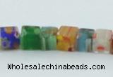 CLG566 16 inches 6*6mm cube lampwork glass beads wholesale