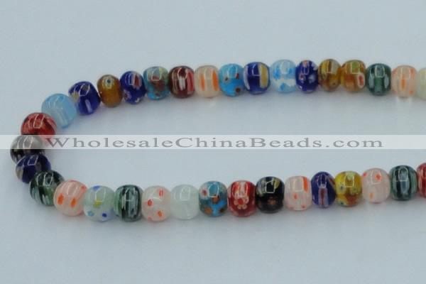 CLG571 16 inches 8*10mm rondelle lampwork glass beads wholesale