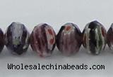 CLG60 15 inches 8*10mm faceted rondelle handmade lampwork beads