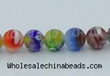 CLG600 16 inches 6mm round lampwork glass beads wholesale