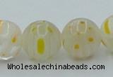 CLG606 16 inches 12mm round lampwork glass beads wholesale