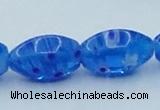 CLG616 3PCS 16 inches 10*16mm rice lampwork glass beads wholesale