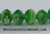 CLG62 15 inches 8*10mm faceted rondelle handmade lampwork beads