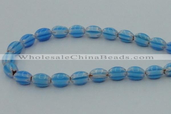 CLG631 5PCS 16 inches 10*14mm oval lampwork glass beads wholesale