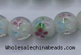 CLG751 15.5 inches 10mm round lampwork glass beads wholesale