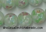 CLG760 15 inches 12mm round lampwork glass beads wholesale