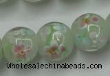 CLG764 15 inches 12mm round lampwork glass beads wholesale