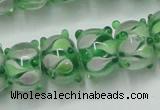 CLG778 14 inches 7*10mm rondelle lampwork glass beads wholesale