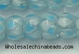 CLG780 14 inches 8*12mm rondelle lampwork glass beads wholesale