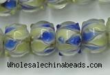 CLG782 14 inches 8*12mm rondelle lampwork glass beads wholesale