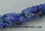 CLG797 15.5 inches 12*18mm cylinder lampwork glass beads wholesale