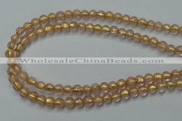 CLG830 12 inches 6mm round lampwork glass beads wholesale