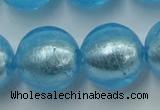 CLG847 15.5 inches 18mm round lampwork glass beads wholesale