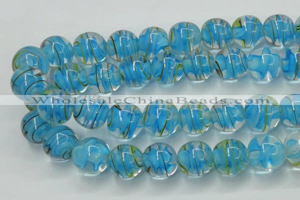 CLG854 15.5 inches 18mm round lampwork glass beads wholesale