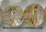 CLG856 15.5 inches 18mm round lampwork glass beads wholesale