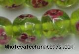 CLG877 14 inches 14mm round lampwork glass beads wholesale