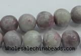 CLI54 15.5 inches 12mm round natural lilac jasper beads wholesale