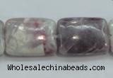 CLI64 15.5 inches 18*25mm rectangle natural lilac jasper beads wholesale