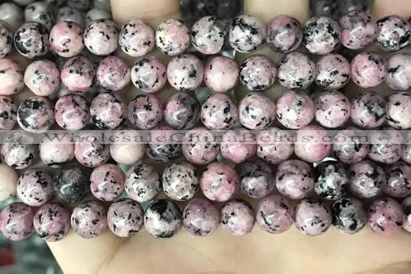 CLJ504 15.5 inches 4mm,6mm,8mm,10mm & 12mm round sesame jasper beads