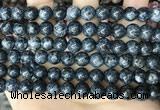 CLJ523 15.5 inches 4mm,6mm,8mm,10mm & 12mm round sesame jasper beads