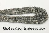 CLJ610 6mm - 14mm round sesame jasper graduated beads