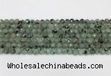 CLJ640 15.5 inches 6mm faceted round sesame jasper beads wholesale