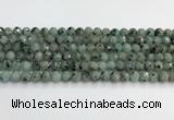 CLJ641 15.5 inches 8mm faceted round sesame jasper beads wholesale