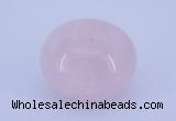 CLO01 19*30mm rondelle loose rose quartz gemstone beads wholesale