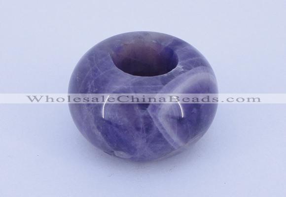 CLO04 19*30mm rondelle loose dogtooth amethyst gemstone beads wholesale