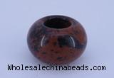 CLO07 19*30mm rondelle loose mahogany obsidian gemstone beads wholesale