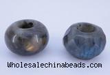 CLO19 19*30mm rondelle loose labradorite gemstone beads wholesale