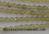 CLQ161 15.5 inches 6mm faceted round natural lemon quartz beads