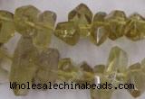 CLQ171 6*8mm – 10*16mm faceted nuggets natural lemon quartz beads