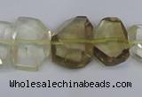 CLQ266 15.5 inches 13*18mm - 15*20mm freeform lemon quartz beads