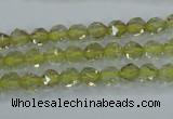 CLQ301 15.5 inches 6mm faceted nuggets lemon quartz beads