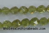 CLQ303 15.5 inches 10mm faceted nuggets lemon quartz beads