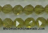 CLQ304 15.5 inches 12mm faceted nuggets lemon quartz beads