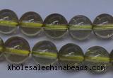 CLQ352 15 inches 8mm round natural lemon quartz beads wholesale