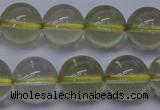 CLQ353 15 inches 10mm round natural lemon quartz beads wholesale