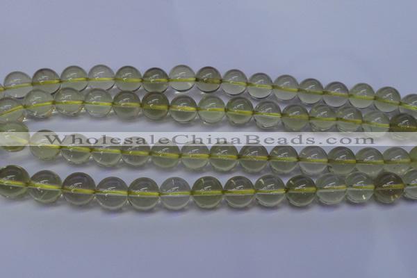 CLQ353 15 inches 10mm round natural lemon quartz beads wholesale