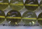 CLQ355 15 inches 14mm round natural lemon quartz beads wholesale